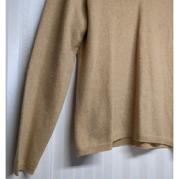 Charter Club 2-Ply Cashmere Sweater Women X-Large V-Neck Long Sleeves Beige XL - Picture 6 of 7